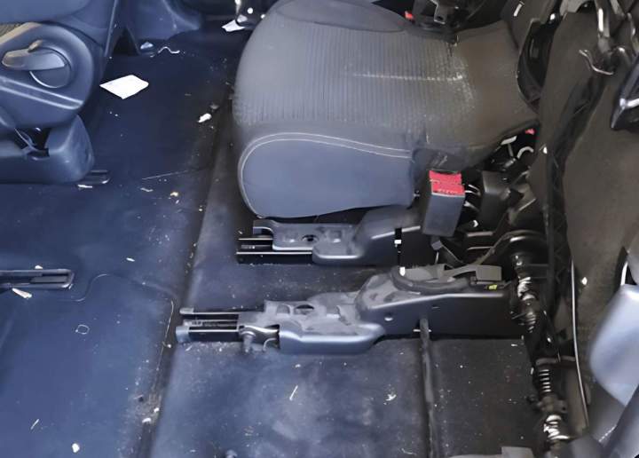 Avant nettoyage siège auto Ajaccio